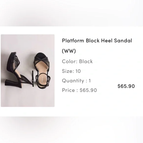 Platform Block Heel Sandal - Picture 9 of 14